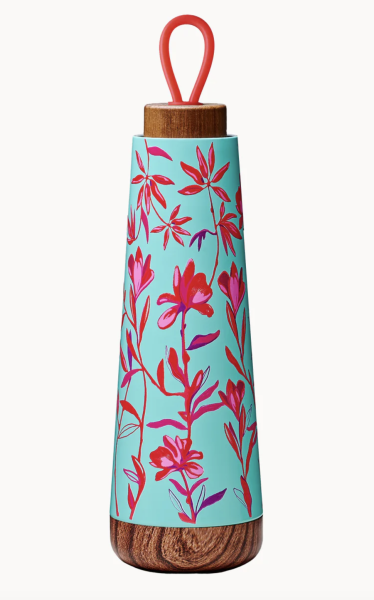 ChicMic - Thermosflasche Edelstahl - bioloco loop Red Flowers - 500 ml